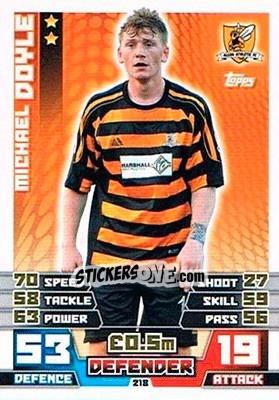Sticker Michael Doyle - SPFL 2014-2015. Match Attax n. 218 - Topps
