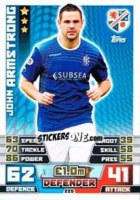 Figurina John Armstrong - SPFL 2014-2015. Match Attax - Topps