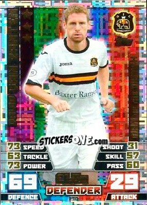 Sticker David van Zanten - SPFL 2014-2015. Match Attax n. 230 - Topps