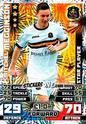 Cromo Mitchel Megginson - SPFL 2014-2015. Match Attax - Topps