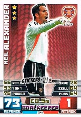 Figurina Neil Alexander - SPFL 2014-2015. Match Attax n. 241 - Topps