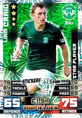 Figurina Liam Craig - SPFL 2014-2015. Match Attax - Topps