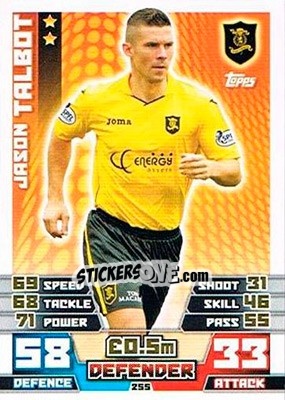 Cromo Jason Talbot - SPFL 2014-2015. Match Attax - Topps