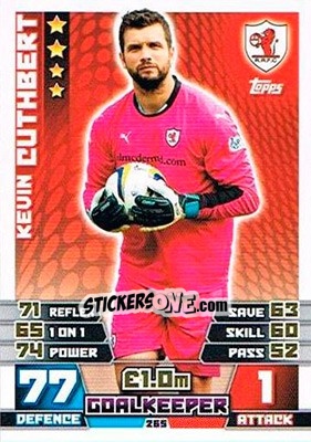 Cromo Kevin Cuthbert - SPFL 2014-2015. Match Attax - Topps