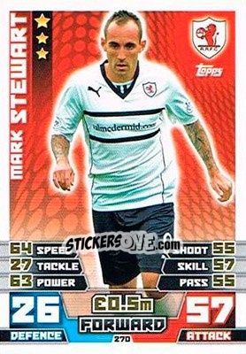 Sticker Mark Stewart - SPFL 2014-2015. Match Attax n. 270 - Topps