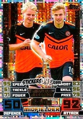 Sticker Gary Mackay-Smith / Stuart Armstrong - SPFL 2014-2015. Match Attax n. 278 - Topps