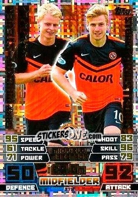 Sticker Gary Mackay-Smith / Stuart Armstrong - SPFL 2014-2015. Match Attax - Topps