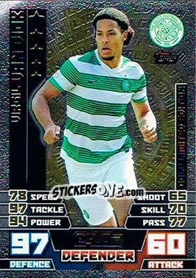 Cromo Virgil van Dijk - SPFL 2014-2015. Match Attax - Topps