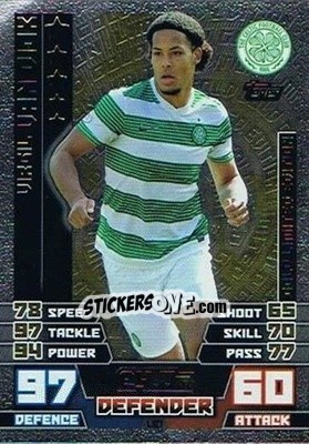 Sticker Virgil van Dijk - SPFL 2014-2015. Match Attax n. LE1g - Topps