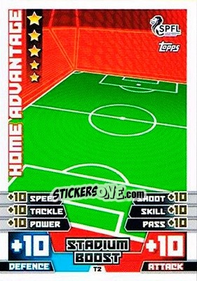 Sticker Stadium - SPFL 2014-2015. Match Attax n. T2 - Topps