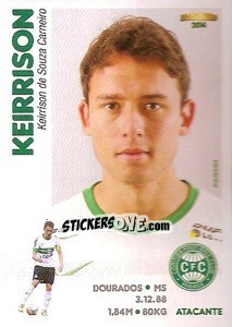 Sticker Keirrison - Campeonato Brasileiro 2014 - Panini