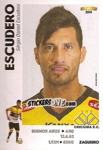 Sticker Escudero - Campeonato Brasileiro 2014 - Panini