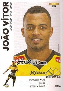 Sticker João Vitor - Campeonato Brasileiro 2014 n. 104 - Panini
