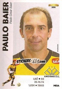Sticker Paulo Baier - Campeonato Brasileiro 2014 - Panini