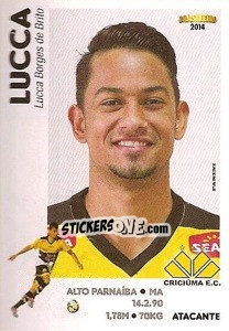 Sticker Lucca - Campeonato Brasileiro 2014 - Panini