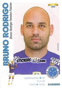 Sticker Bruno Rodrigo - Campeonato Brasileiro 2014 - Panini