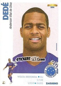 Sticker Dedé - Campeonato Brasileiro 2014 n. 117 - Panini