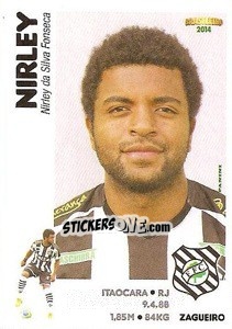 Sticker Nirley - Campeonato Brasileiro 2014 - Panini