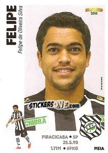 Cromo Felipe - Campeonato Brasileiro 2014 - Panini