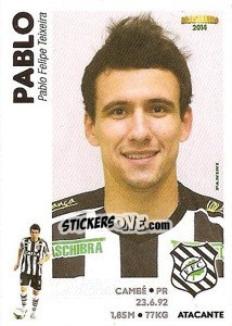Sticker Pablo - Campeonato Brasileiro 2014 - Panini