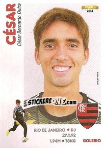 Sticker César - Campeonato Brasileiro 2014 - Panini