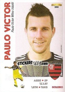 Sticker Paulo Victor - Campeonato Brasileiro 2014 - Panini