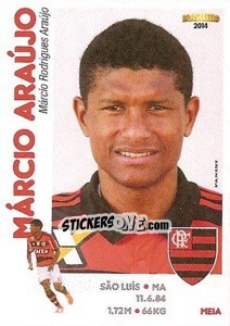 Sticker Márcio Araújo - Campeonato Brasileiro 2014 - Panini