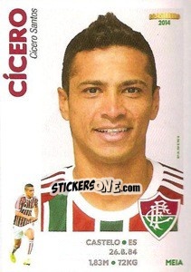 Sticker Cícero - Campeonato Brasileiro 2014 n. 160 - Panini