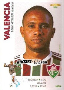 Sticker Valencia - Campeonato Brasileiro 2014 n. 164 - Panini