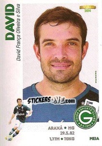 Sticker David - Campeonato Brasileiro 2014 - Panini