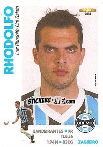 Sticker Rhodolfo - Campeonato Brasileiro 2014 n. 187 - Panini