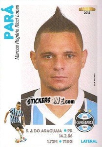 Sticker Pará - Campeonato Brasileiro 2014 n. 188 - Panini