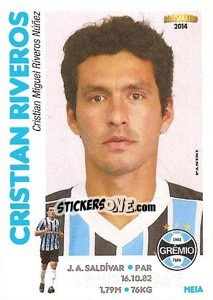 Sticker Cristian Riveros - Campeonato Brasileiro 2014 n. 190 - Panini