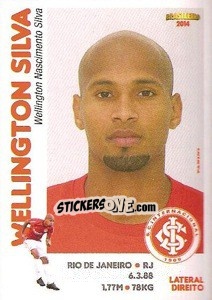 Sticker Wellington Silva - Campeonato Brasileiro 2014 n. 198 - Panini
