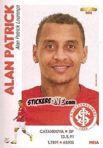 Sticker Alan Patrick - Campeonato Brasileiro 2014 n. 203 - Panini