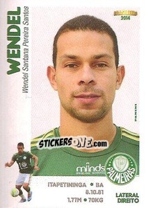 Sticker Wendel - Campeonato Brasileiro 2014 - Panini