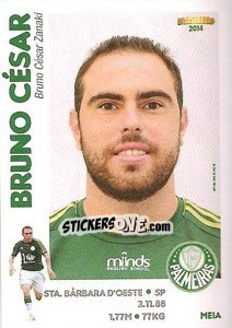 Sticker Bruno César - Campeonato Brasileiro 2014 - Panini