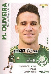 Sticker Marcelo Oliveira - Campeonato Brasileiro 2014 n. 217 - Panini