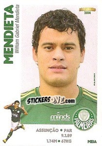 Sticker Mendieta - Campeonato Brasileiro 2014 - Panini