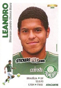 Sticker Leandro - Campeonato Brasileiro 2014 - Panini