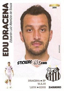 Sticker Edu Dracena - Campeonato Brasileiro 2014 n. 228 - Panini