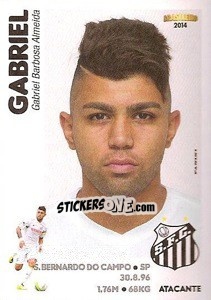 Sticker Gabriel Barbosa - Campeonato Brasileiro 2014 - Panini