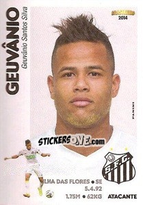 Sticker Geuvânio - Campeonato Brasileiro 2014 n. 235 - Panini