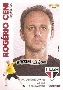 Sticker Rogério Ceni - Campeonato Brasileiro 2014 - Panini