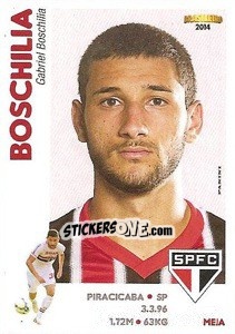 Sticker Gabriel Boschilia - Campeonato Brasileiro 2014 - Panini