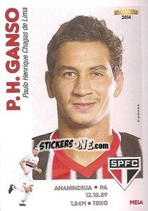 Sticker P.H.Ganso - Campeonato Brasileiro 2014 - Panini