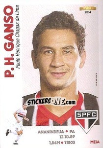 Sticker P.H.Ganso - Campeonato Brasileiro 2014 n. 244 - Panini