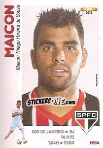 Sticker Maicon - Campeonato Brasileiro 2014 - Panini