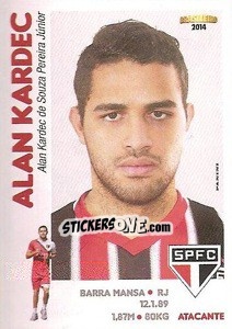 Sticker Alan Kardec - Campeonato Brasileiro 2014 - Panini