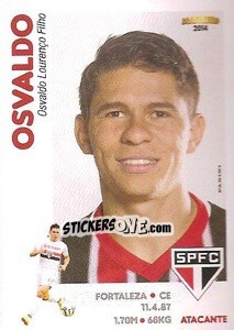 Sticker Osvaldo - Campeonato Brasileiro 2014 - Panini